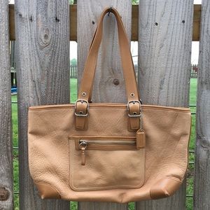 Leather Coach Handbag